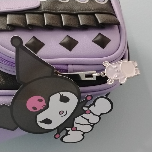NWT Kuromi Black And Purple Cute Character Backpack - Picture 2 of 4